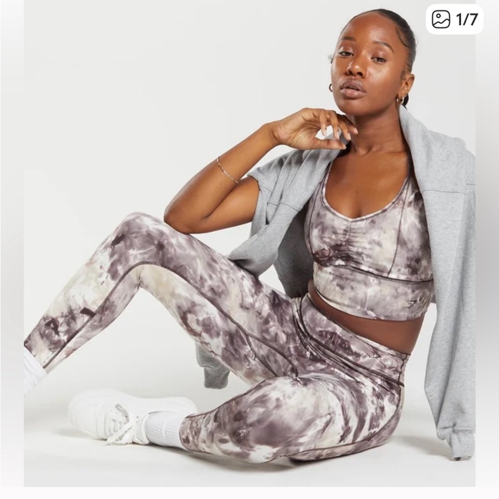 Gymshark Elevate Leggings and Longline Sports Bra